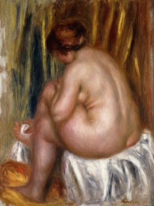 お風呂の後 作： Pierre Auguste Renoir