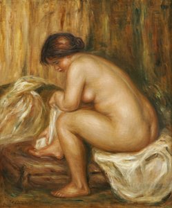 入浴後、1900年頃 作： Pierre Auguste Renoir