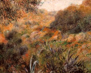 アルジェリアの風景、野生の女性の谷間 作： Pierre Auguste Renoir