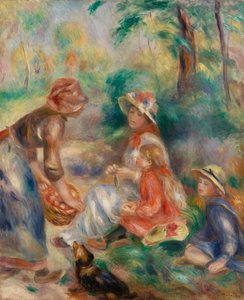 リンゴ売り（ラ・マルカンド・ド・ポム） 作： Pierre Auguste Renoir