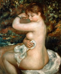 お風呂の後 作： Pierre Auguste Renoir
