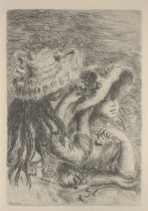 帽子のアレンジ 作： Pierre Auguste Renoir