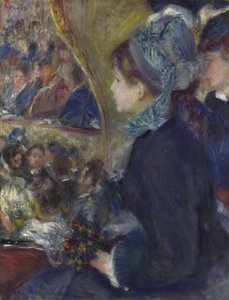 ラプルミエールソルティー劇場、1876-1877年 作： Pierre Auguste Renoir