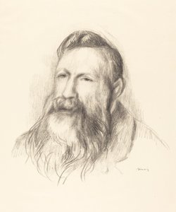 オーギュスト・ロダン、c。 1910年。 作： Pierre Auguste Renoir