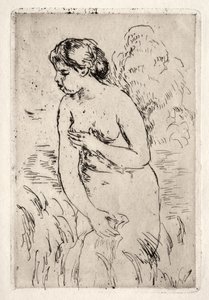 立ち足湯、半足。 作： Pierre Auguste Renoir