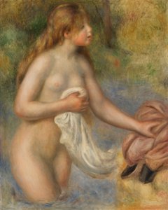 入浴者 作： Pierre Auguste Renoir