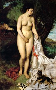 Bather La Baigneuse au griffon、1870 作： Pierre Auguste Renoir