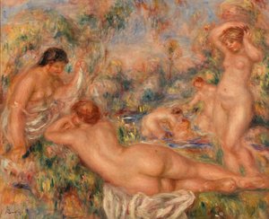 水浴者 作： Pierre Auguste Renoir