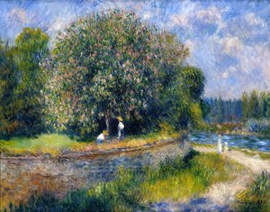 花咲く栗の木 作： Pierre Auguste Renoir
