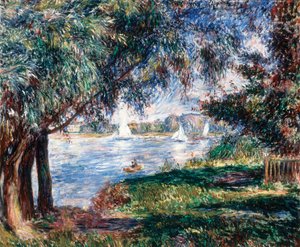 ブージヴァル、1888年。 作： Pierre Auguste Renoir