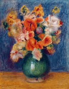 ブーケ、1900年頃（キャンバスに油彩） 作： Pierre Auguste Renoir