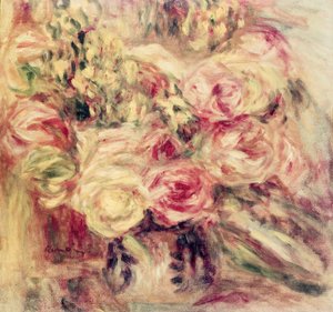バラの花束 作： Pierre Auguste Renoir