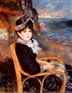 海岸沿い、1883年 作： Pierre Auguste Renoir
