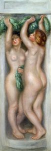 カリアティード、1910年頃（パネルに油彩） 作： Pierre Auguste Renoir