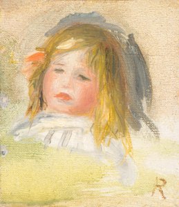金髪の子供、1895年1900年。 作： Pierre Auguste Renoir