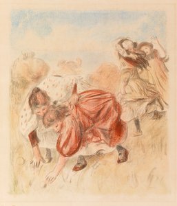 ボール遊びをする子供たち 作： Pierre Auguste Renoir