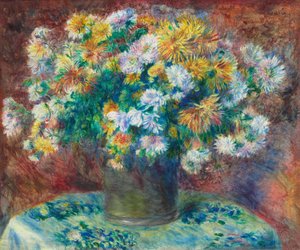 菊 作： Pierre Auguste Renoir