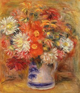 花瓶の菊、1919年頃