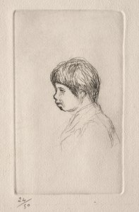 クロード・ルノワール、プロフィール。 作： Pierre Auguste Renoir