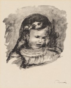 頭を下げるクロード・ルノワール 作： Pierre Auguste Renoir