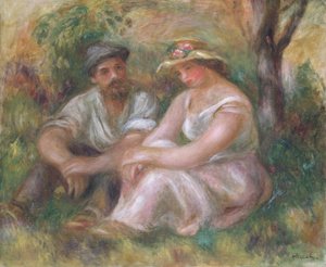 カンバセーション」1912年 作： Pierre Auguste Renoir