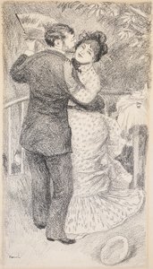 田舎のダンス、1883 作： Pierre Auguste Renoir