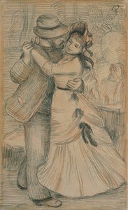 田舎のダンス、1883 作： Pierre Auguste Renoir
