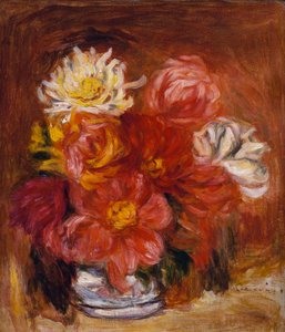 ダリア、1890年頃 作： Pierre Auguste Renoir