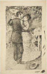 ダンス・イン・ザ・カントリー、1883年。 作： Pierre Auguste Renoir