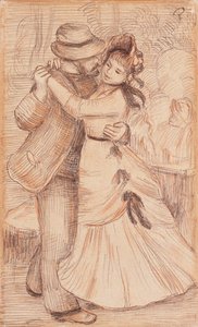田舎のダンス、1883 作： Pierre Auguste Renoir