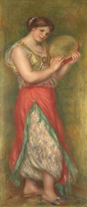 タンバリンと踊る少女 作： Pierre Auguste Renoir