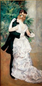 街で踊る 作： Pierre Auguste Renoir