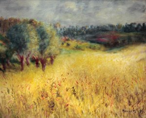トウモロコシ畑 作： Pierre Auguste Renoir