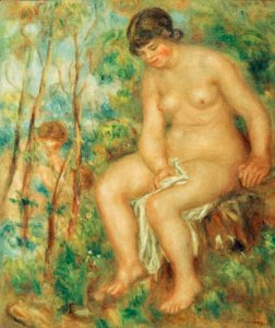 入浴者 作： Pierre Auguste Renoir