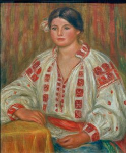 ブルガリアのブラウス 作： Pierre Auguste Renoir