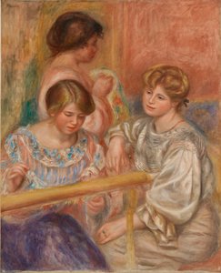 刺しゅう師 作： Pierre Auguste Renoir