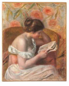 女性の読書 作： Pierre Auguste Renoir