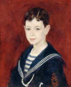 少年としてのフェルナンドハルフェン、1880年 作： Pierre Auguste Renoir