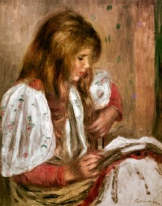 白の少女 作： Pierre Auguste Renoir