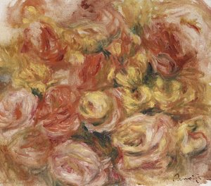 花のスケッチ、1914年頃 作： Pierre Auguste Renoir