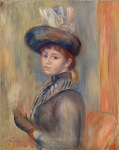 グレー・ブルーの少女 作： Pierre Auguste Renoir