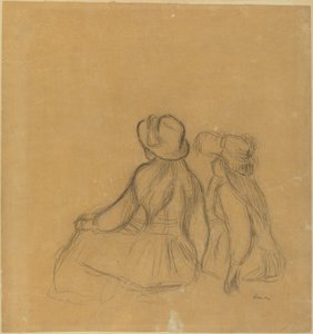 少女時代、c。 1890年。 作： Pierre Auguste Renoir