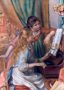 ピアノの女の子、1892 作： Pierre Auguste Renoir