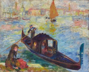 ゴンドラ、ベニス、1881年 作： Pierre Auguste Renoir