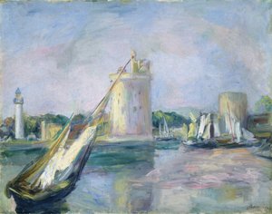 ラロシェルの港の入口、1896年。 作： Pierre Auguste Renoir