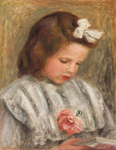 少女の頭;少女の頭c。 1893 作： Pierre Auguste Renoir