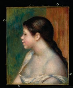少女の頭、1882 作： Pierre Auguste Renoir