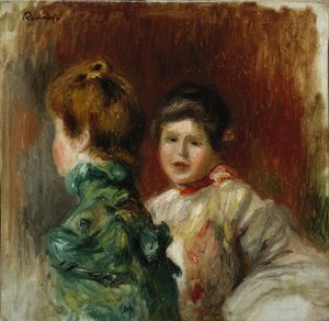 二人の女性の頭」1895年頃（油彩・キャンバス