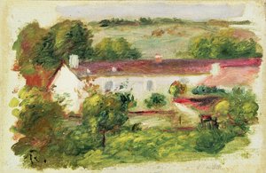 エソワの家 作： Pierre Auguste Renoir