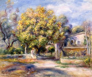 カーニュの家、1905年頃 作： Pierre Auguste Renoir